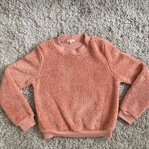 Pink Fuzzy Long Sleeve Shirt